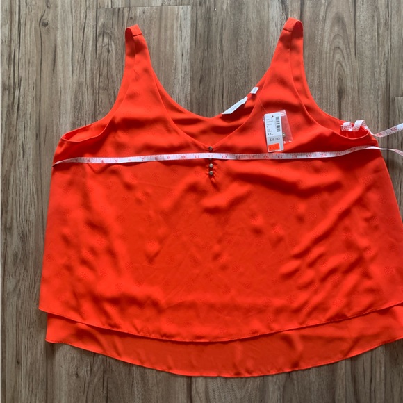 Reitmans XXL poppy orange / red lightweight blouse NWT - Picture 2 of 5